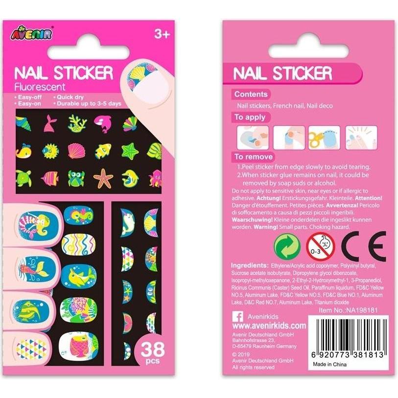 Avenir Fluo Nagelsticker - Unterwasser 38 Stk. (38 Sticker) (49947617)