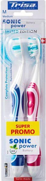 Image du produit Trisa Sonicpower Akku Complete Protection medium DUO (Moyen, 1 x)