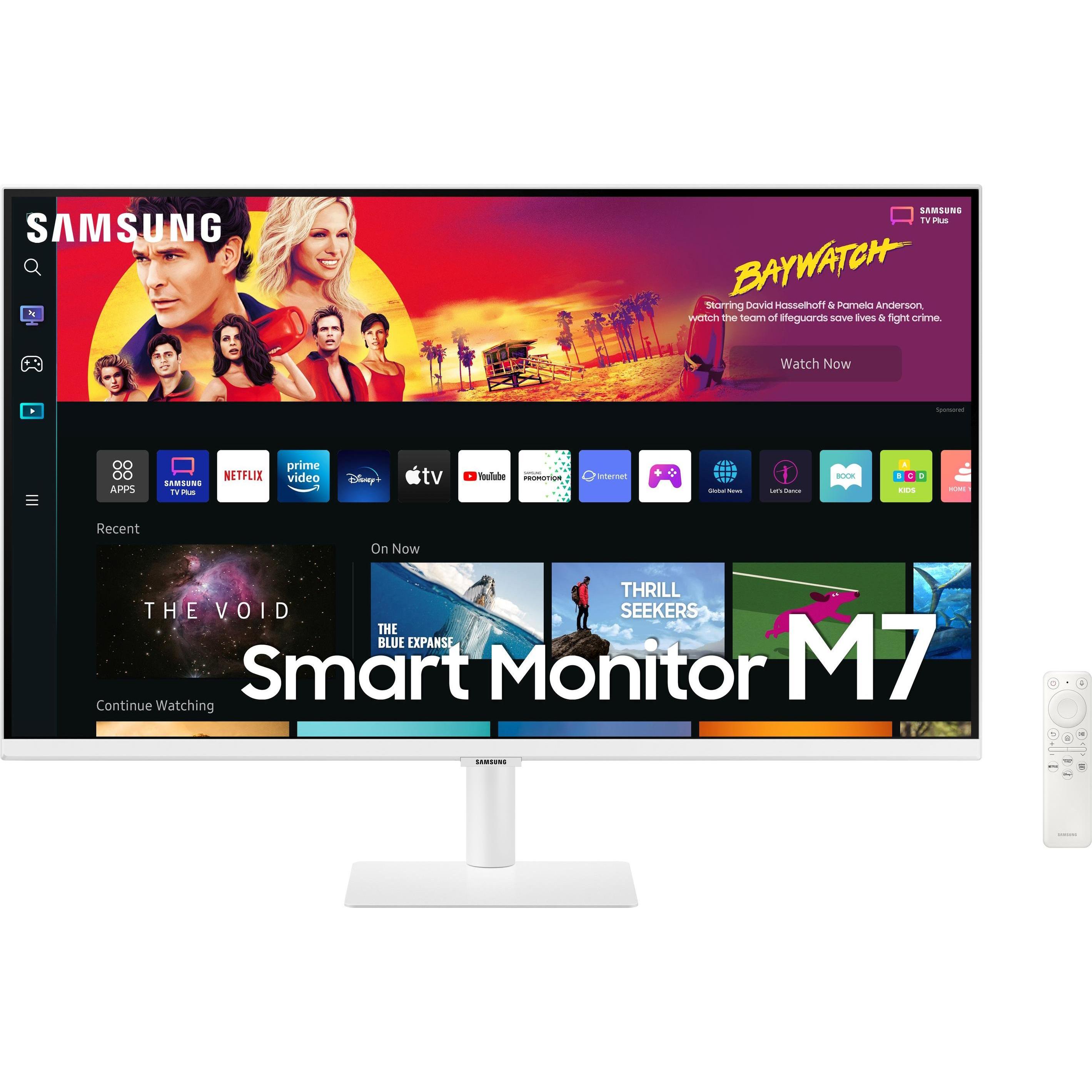Samsung Smart Monitor M7 (3840 x 2160 Pixel, 32"), Monitor, Weiss
