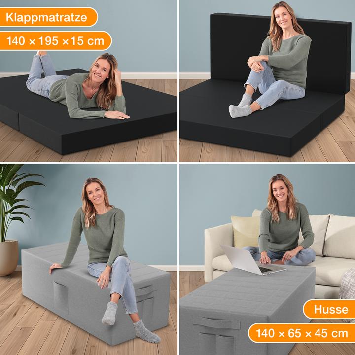 Produktbild Bestschlaf Klappmatratze (140 x 195 cm, Schaumstoffkern)