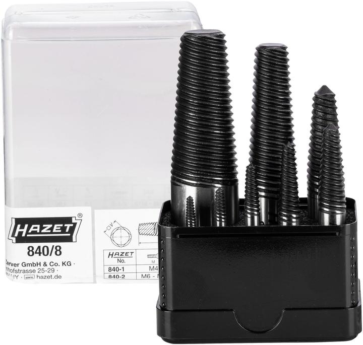 Actual product image HAZET Screw extractor set 840/8 ∙ Number of tools: 8