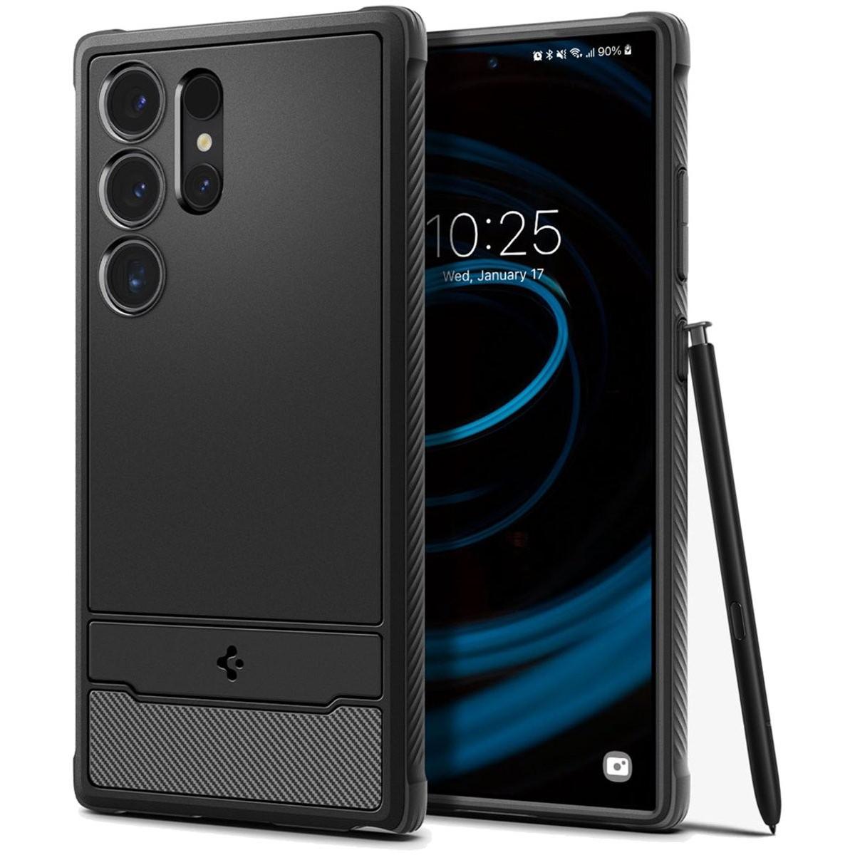 Spigen Nero Rugged Armor (Samsung Galaxy S24 Ultra), Cover Smartphone,