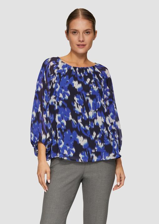 Immagine prodotto S.Oliver Bluse Chiffon-Bluse mit Raffungen und transparenten Ärmeln (46)