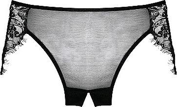 Actual product image Allure Lavish & Lace Panty ( Crotchless ) - Black (One size)