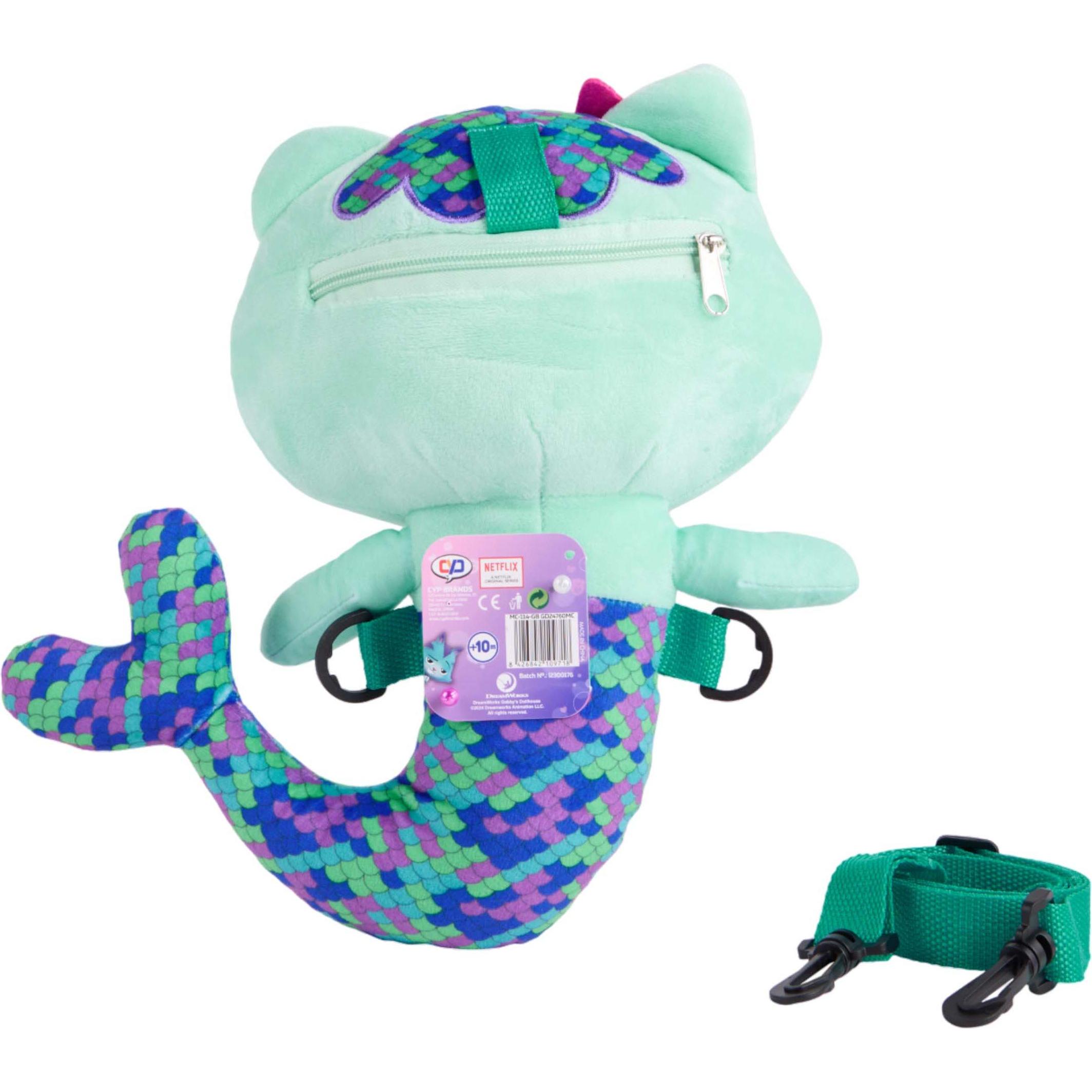 Canenco Gabbys Puppenhaus 3D Rucksack Plüsch Mercat