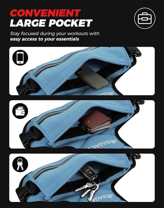 Actual product image Bagail Einstellbare Gewichtsweste