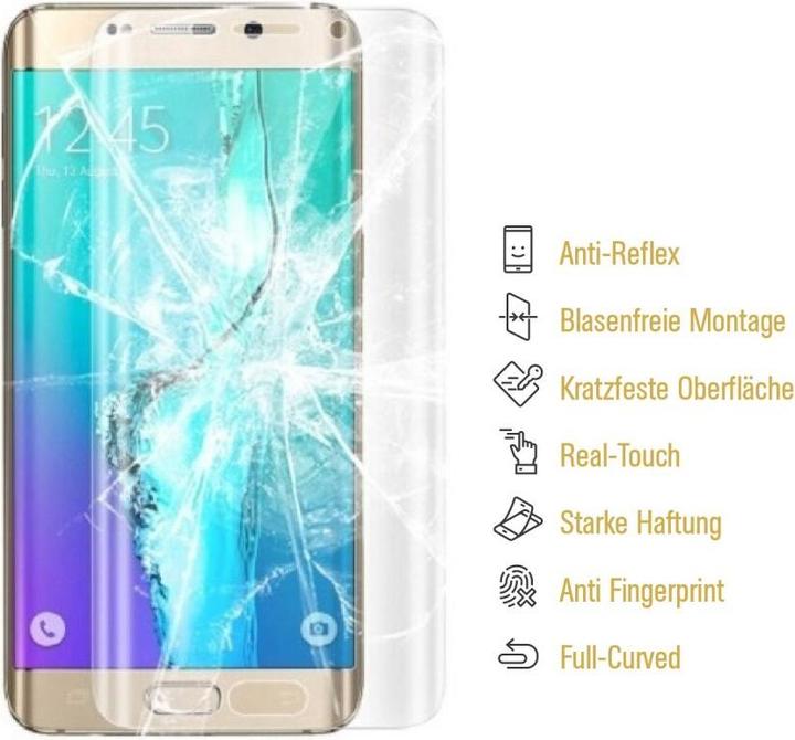 Produktbild Protectorking 3x Panzerfolie Anti-Shock Full Cover matt (3 Stück, Samsung Galaxy S6 Edge)