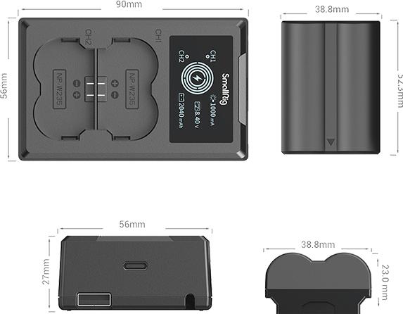 Immagine prodotto SmallRig NP-W235 (Batteria della fotocamera, Caricabatterie per fotocamere)