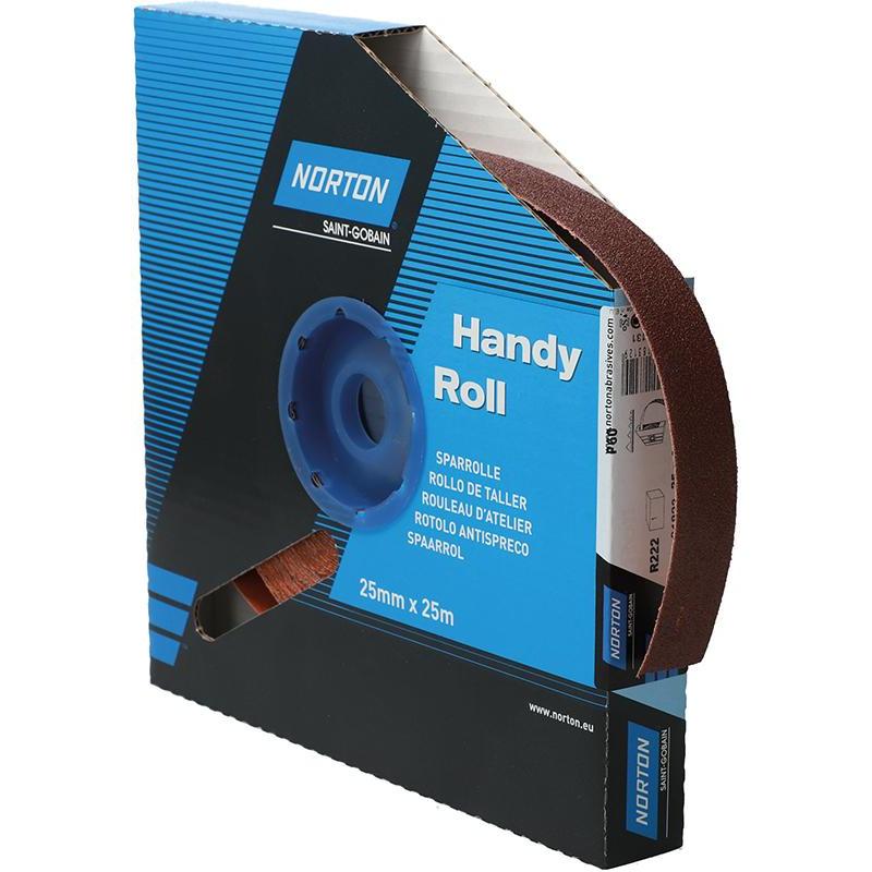 Norton, Schleifmittel, Sparrolle R222 25mmx25m P60 (P60)