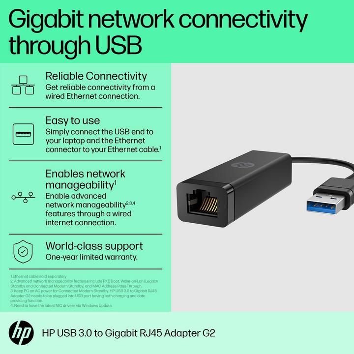 Productafbeelding HP G2 (USB, RJ45/LAN (1x))