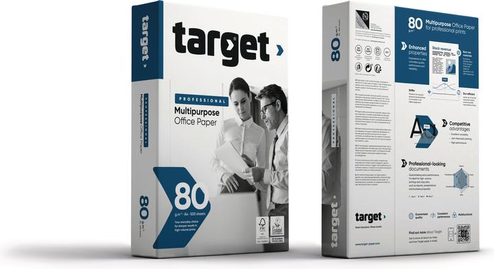 Image du produit Target Papier (A4, 500 feuilles, 80 g/m²)