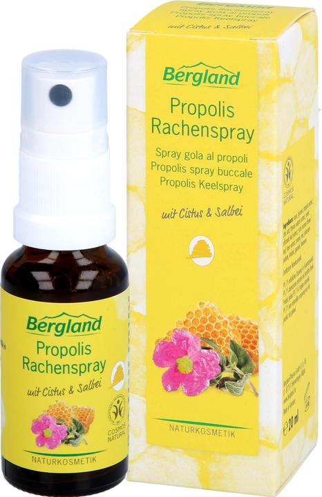 Image du produit Bergland Spray pharyngé à la propolis, solution de 20 ml (20 ml)