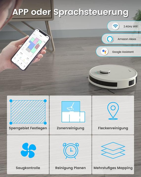 Produktbild Saug- und Wischroboter M1-C (5500 Pa)