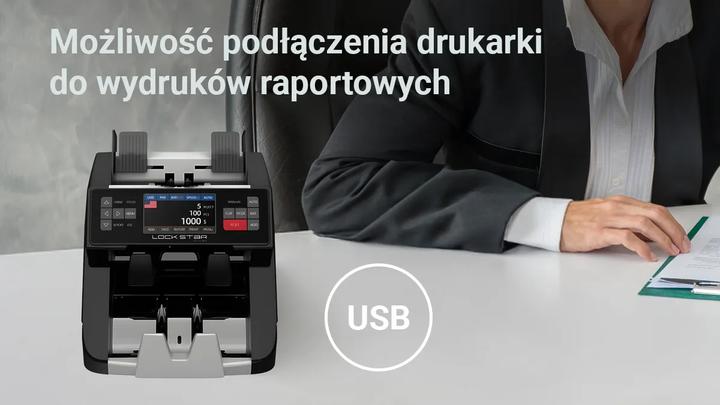 Image du produit Extralink Lockstar Compteur de billets professionnel Uv, Ir, mg, Cis X-1000 (Compteuse de billets, Lecteur de billets)