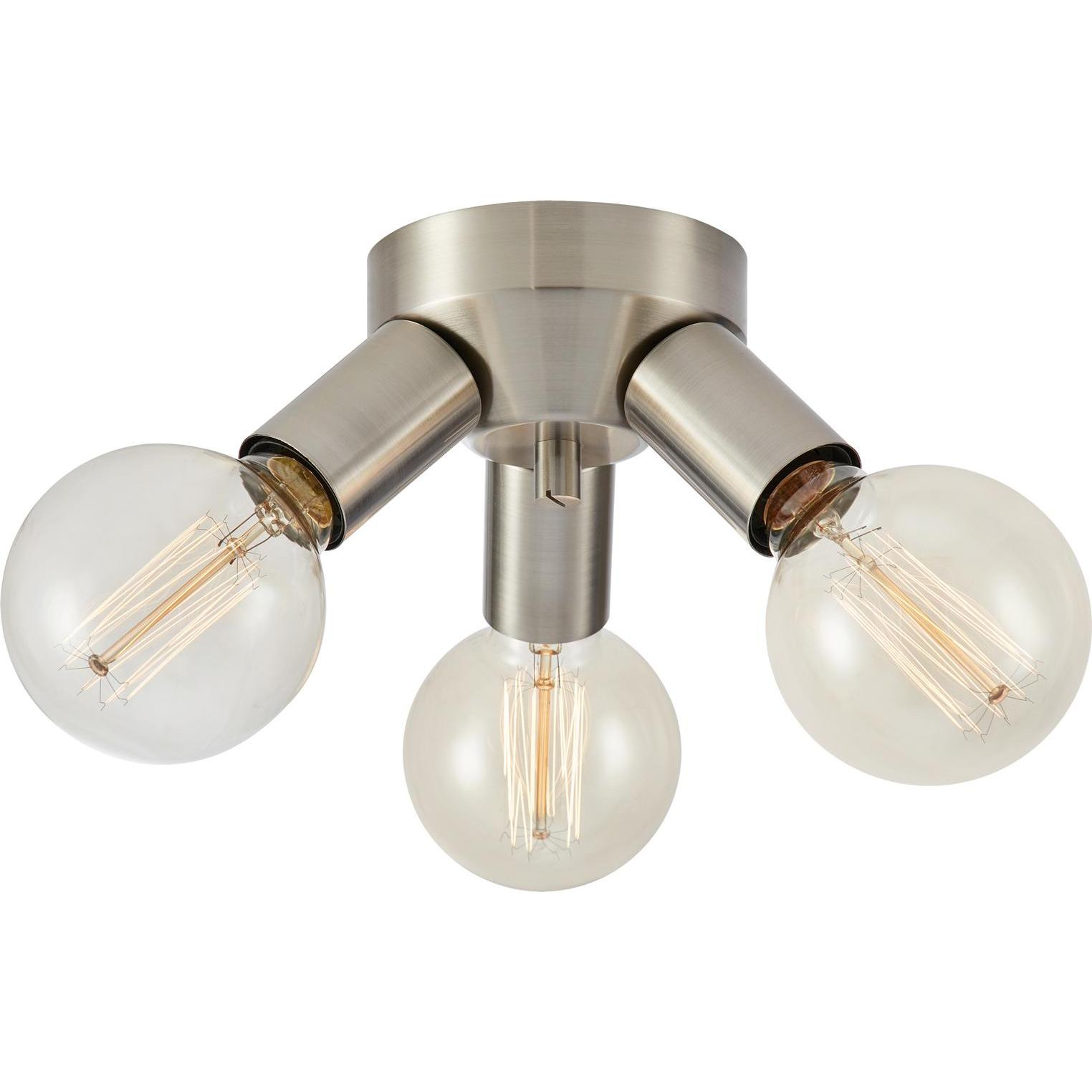 Markslöjd, Applique + Plafoniera, MAZZO Ceiling 3L Satin Nickel