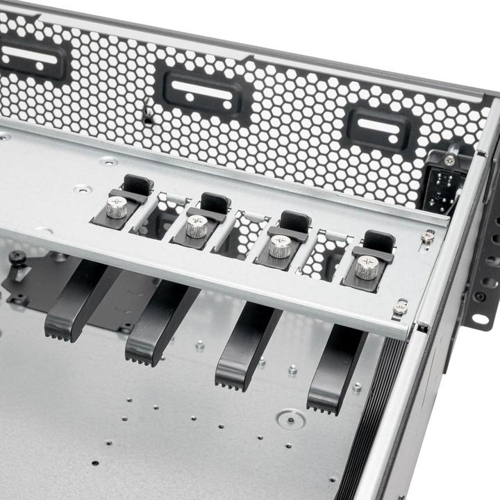 Actual product image Silverstone SST-RM4A - 4U Rackmount Server Chassis with enhanced 360mm radiators compatiblity and su