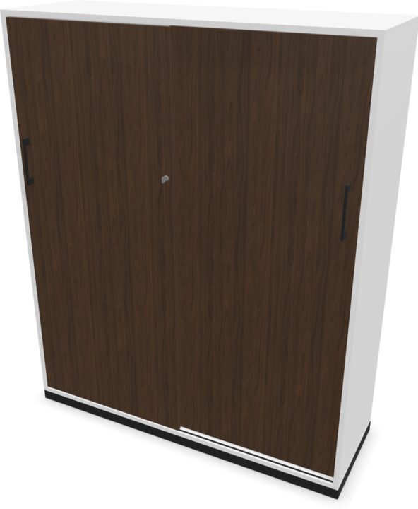 Walnut decor dark with structure, Black, White