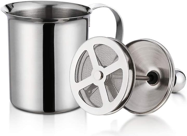 Produktbild Hapivida Manueller Milchaufschäumer mit Doppel-Sieb (800ml) (800 ml)