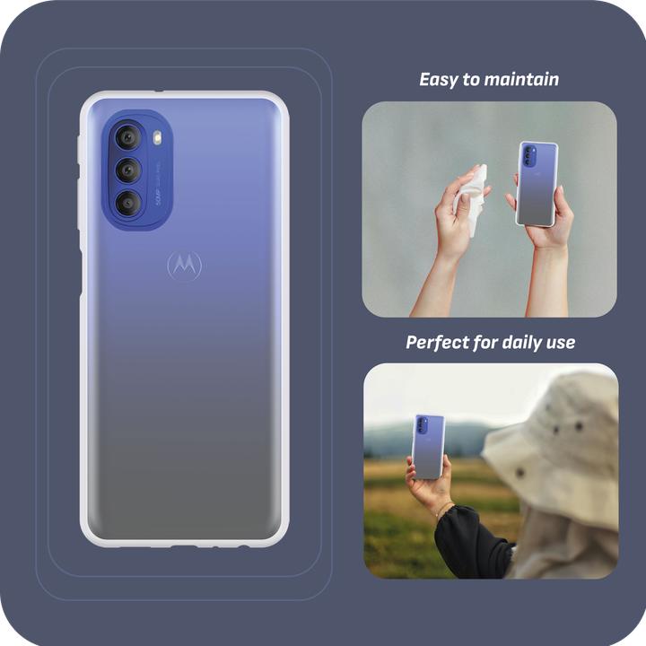 Produktbild Cazy Silikon Hülle Kompatibel mit Motorola Moto G51 5G - Soft TPU Schutz - Transparant (Motorola Moto G51 5G)