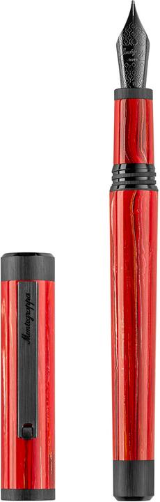 Immagine prodotto Montegrappa Iszez3ic r3 mg Penna Stilografica, Zero Zodik Aries, Ultra Nero, Pennino In Acciaio M (Nero)