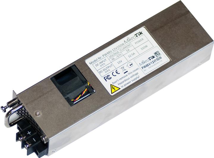 Produktbild MikroTik PW48V-12V150W - Stromversorgung Hot-Plug (Plug-In-Modul) (150 W)