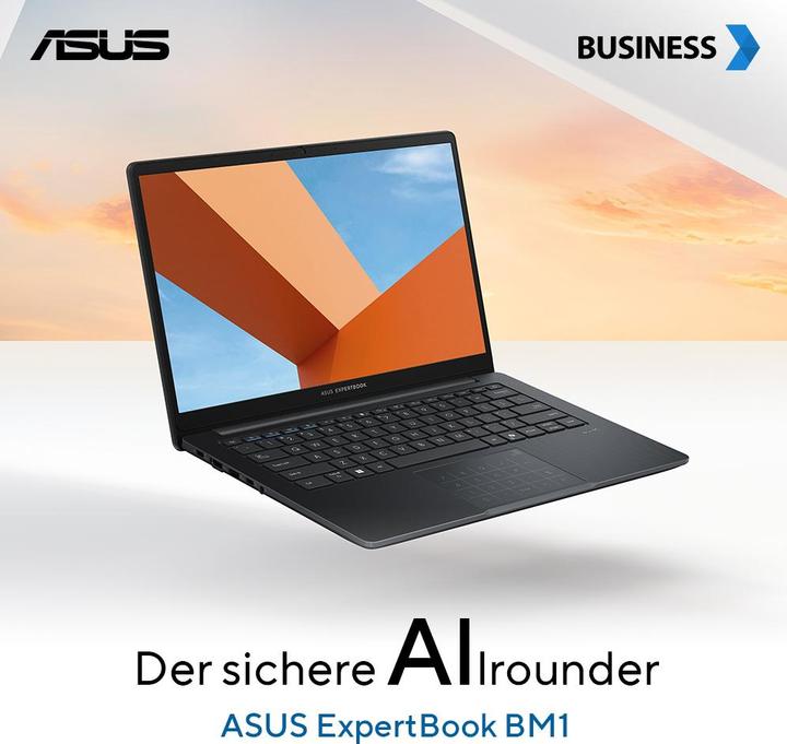 Produktbild ASUS ExpertBook B1 14" R5-7535U 16 512 BM1403CDA-S60088X W11P (14", 512 GB, 16 GB, DE)