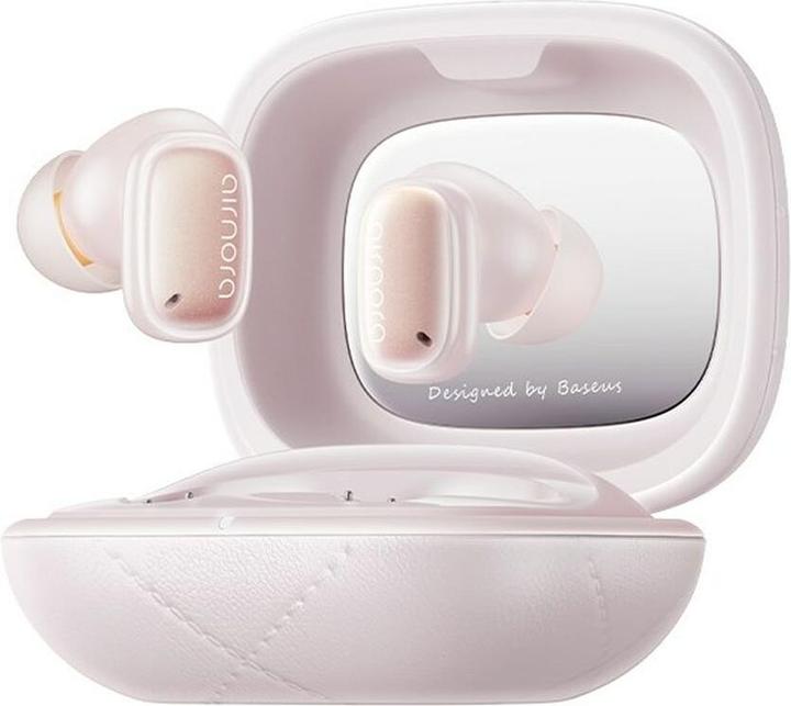 Produktbild Baseus AirNora 3 Kopfhörer True Wireless Stereo (TWS) im Ohr Anrufe/Musik Bluetooth Rosa (Aktive Geräuschunterdrückung, 30 h, Kabellos)