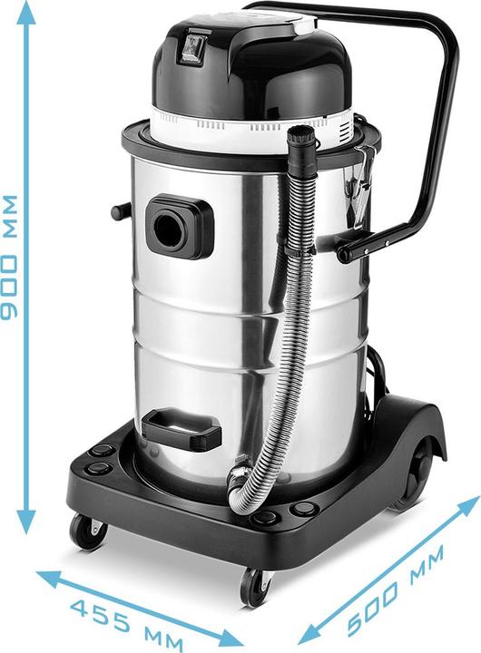 Produktbild Stahlwerk Staubsauger VC-1400 ST mit 1.400 W Leistung und 60 l Edelstahlbehälter (Nass-Trockensauger)
