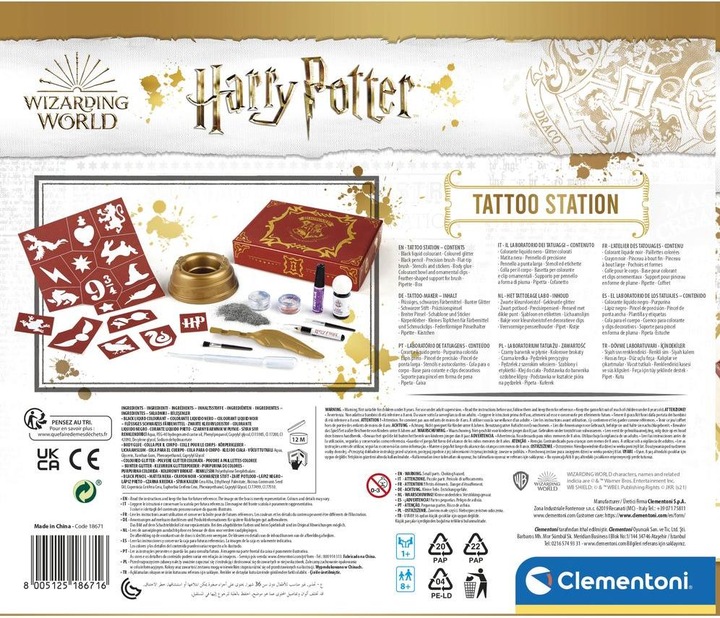 Immagine prodotto Clementoni Stazione di creazione di tatuaggi di Harry Potter