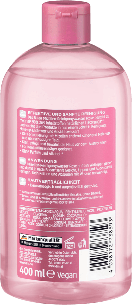 Actual product image dm Balea Micellar Cleansing Water (Micelle water, 400 ml)