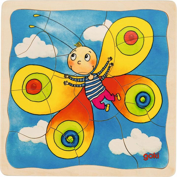Produktbild Goki Schichtenpuzzle Die Raupe (44 Teile)