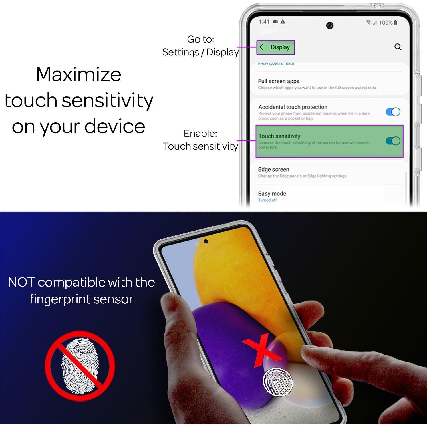 Thumbnail - Nalia 360 Grad Handyhülle (Samsung Galaxy A72), Smartphone Hülle, Transparent