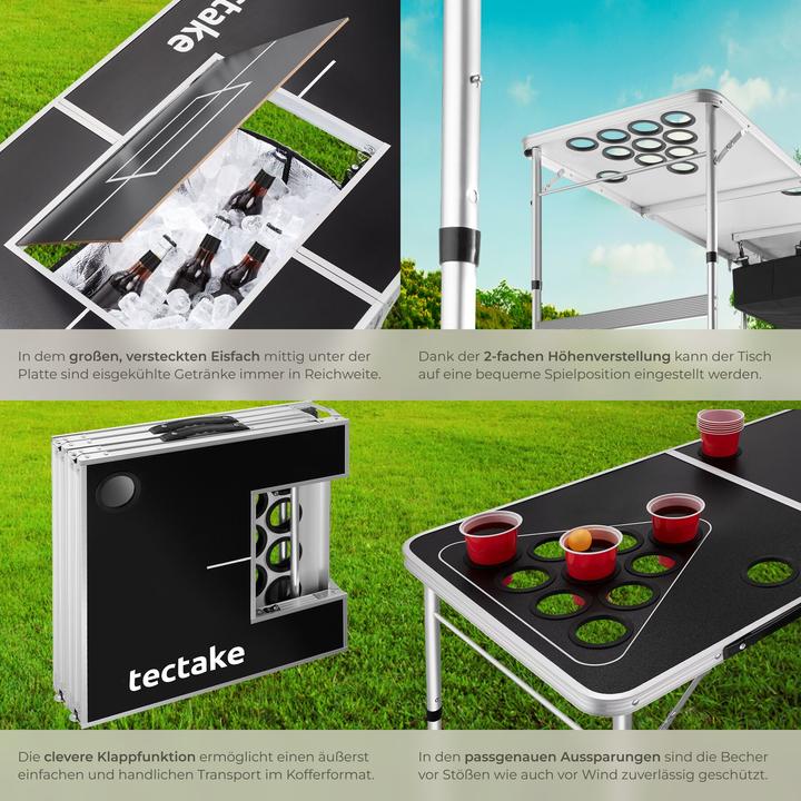 Produktbild tectake Bierpongtisch (2 Spieler)