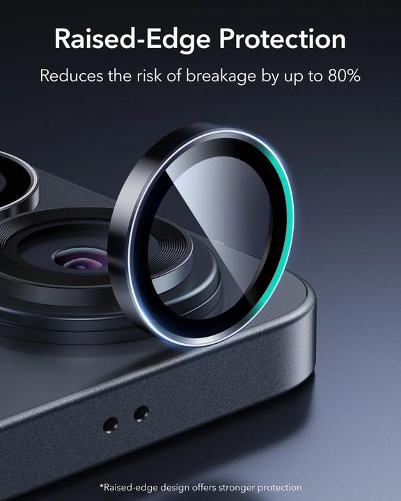 Actual product image ESR - Armorite Camera Lens Protectors - Samsung Galaxy S26 Ultra - Black (Samsung Galaxy S26 Ultra)