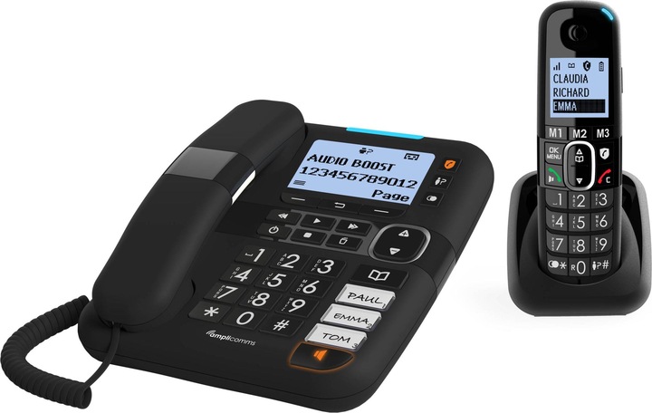 Actual product image amplicom Bigtel 1502 Cordless Phone Duo
