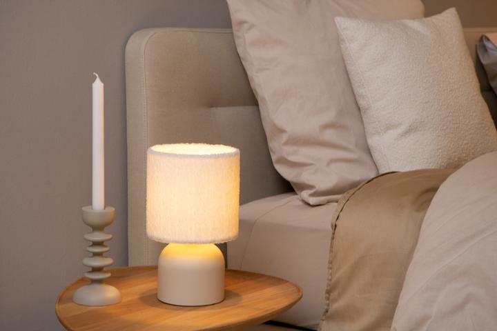 Produktbild Lucide WOOLLY - Tischlampe - Ø 16 cm - 1xE14 - Beige 10516/01/38 (E14)
