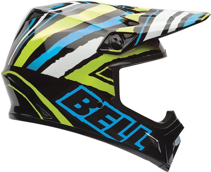 Bell MX-9 TAGGER SCRUB PSYCHO Crosshelm sw-blau-grün S