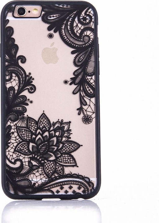 Actual product image König Design Apple iPhone SE 2020 Mobile Case Mandala Case Cover Blossom Black (Apple iPhone SE (2nd Gen))