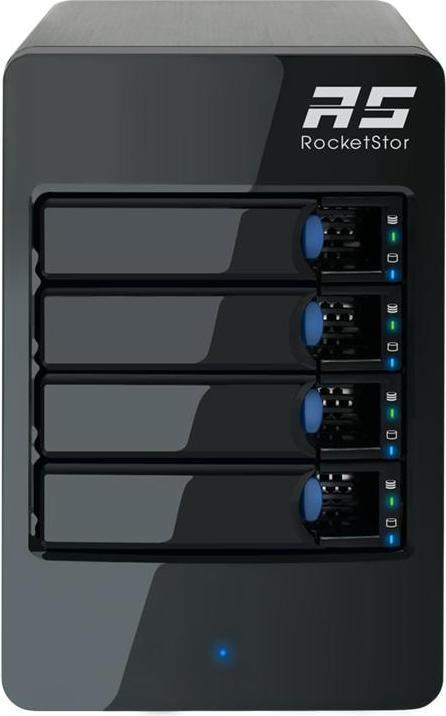 Image du produit HighPoint RocketStor 6414TS - Baie de disques durs - 4 baies (SATA-600) (2.5", 3.5")