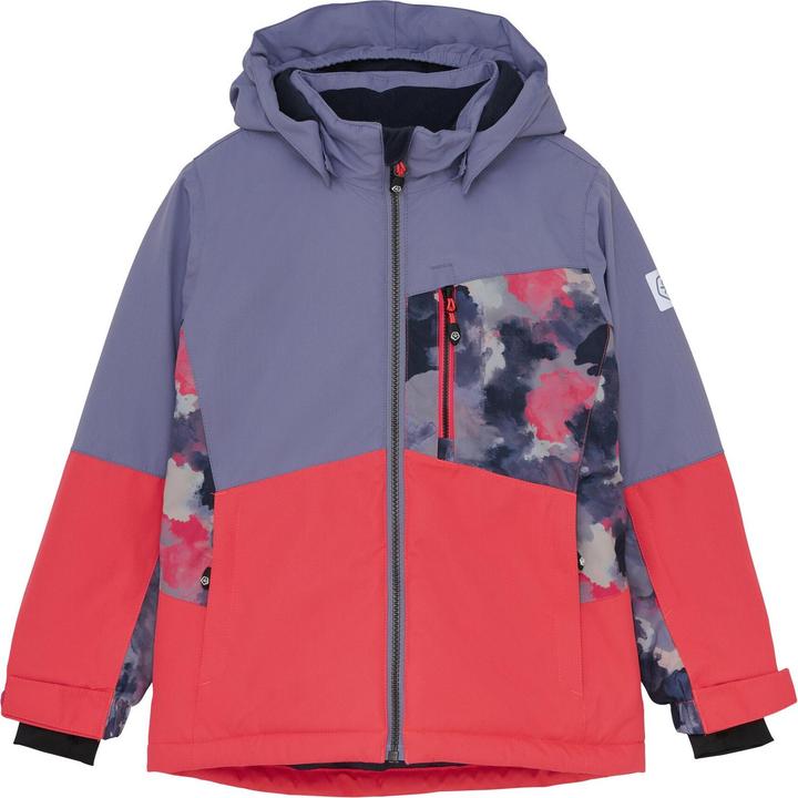 Actual product image Color Kids Girl's Ski Jacket Colorblock with Chest Pocket (134)