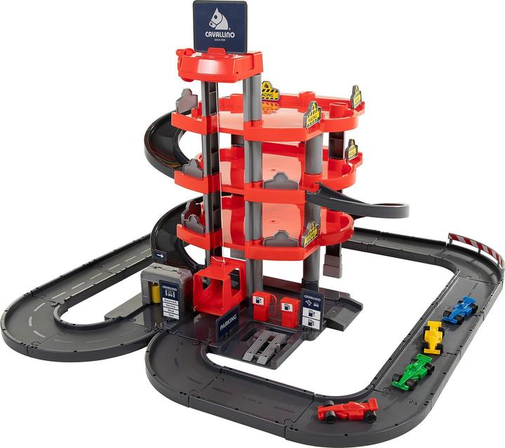 Polesie Cavallino Racing Parkeergarage met 4 verdiepingen