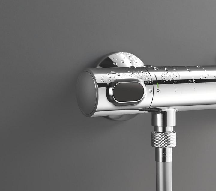 Produktbild Grohe Precision Flow QuickFix Thermostat-Duscharmatur und Vitalio Start 110 Brausestangenset, Länge 600mm