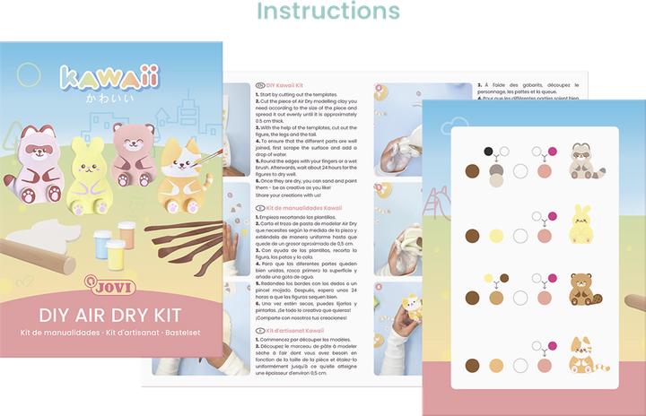 Actual product image Jovi DIY Bastelset Air Dry Kawaii
