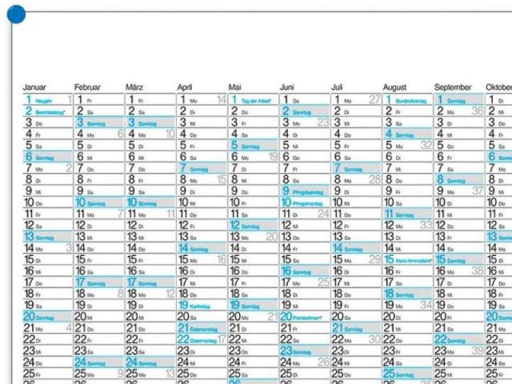 Produktbild Bühner Ch Plakatkalender dt. M 12 67x47cm, 2021 (A0, Kein Einband, Deutsch)