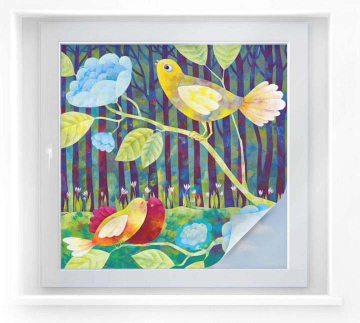 Actual product image Trenddeko Birds in the forest (100 x 100 cm)