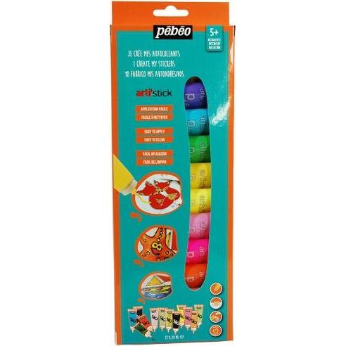 Pebeo, Künstlerfarbe + Bastelfarbe, Arti'Stick Entdecker-Set 12 Tuben (20 ml)