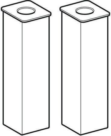 Immagine prodotto Geberit Piede per mobili RENOVA COMPACT cromato, 2 pezzi