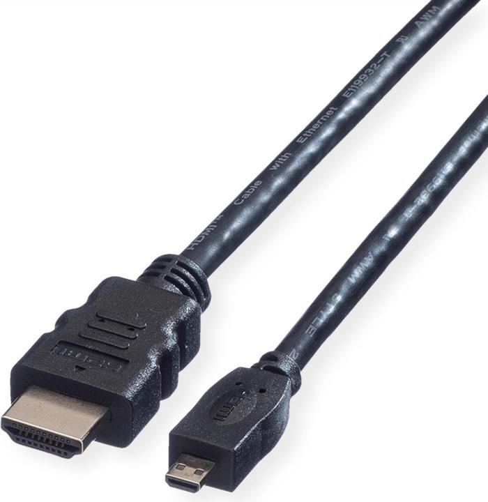 Value HDMI (Typ A) — micro HDMI (Typ D) (2 m, HDMI, 2.0)