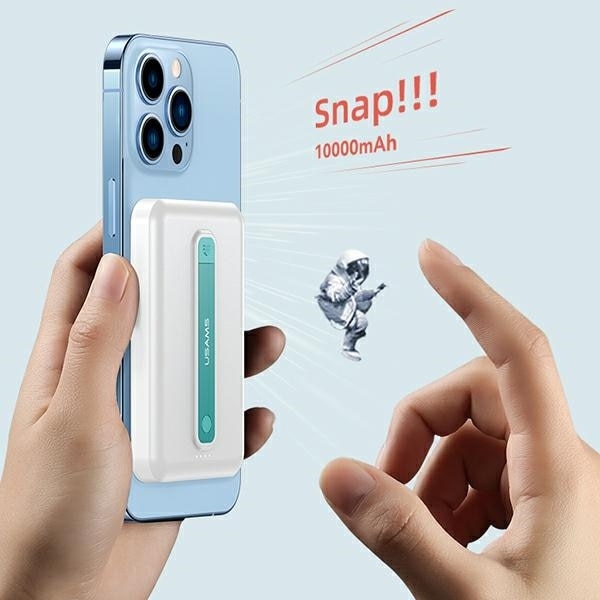 Actual product image Usams Magnetic Wireless Fast Charging Power Bank (10000 mAh, 20 W, 15 Wh)