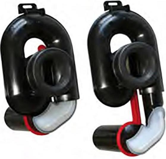 Actual product image Haas & sohn Urinal waste siphon OHA 6000 DN 50, height-adjustable by 65mm, horizontal, bw